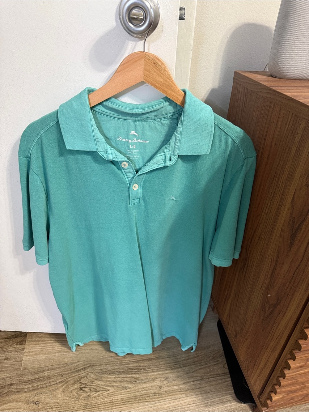 Tommy Bahama Men’s Aqua Polo Shirt
